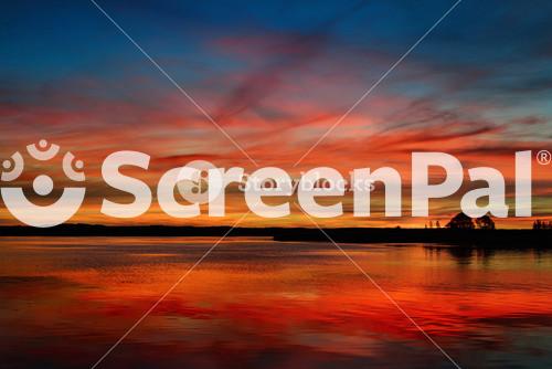 Colorful Sunrise On A Lake